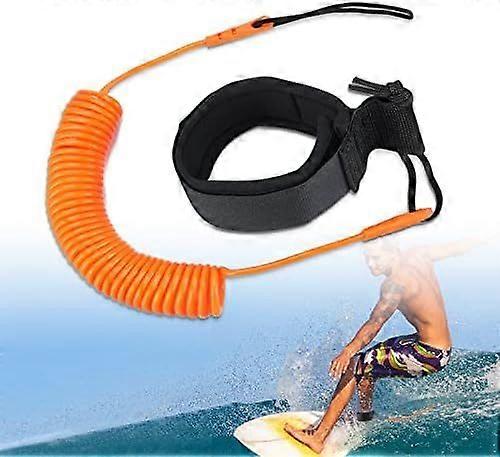10 Feet Paddle Leash, Orange Retractable Surfboard Leash for Stand Up Paddle Board, Kayak