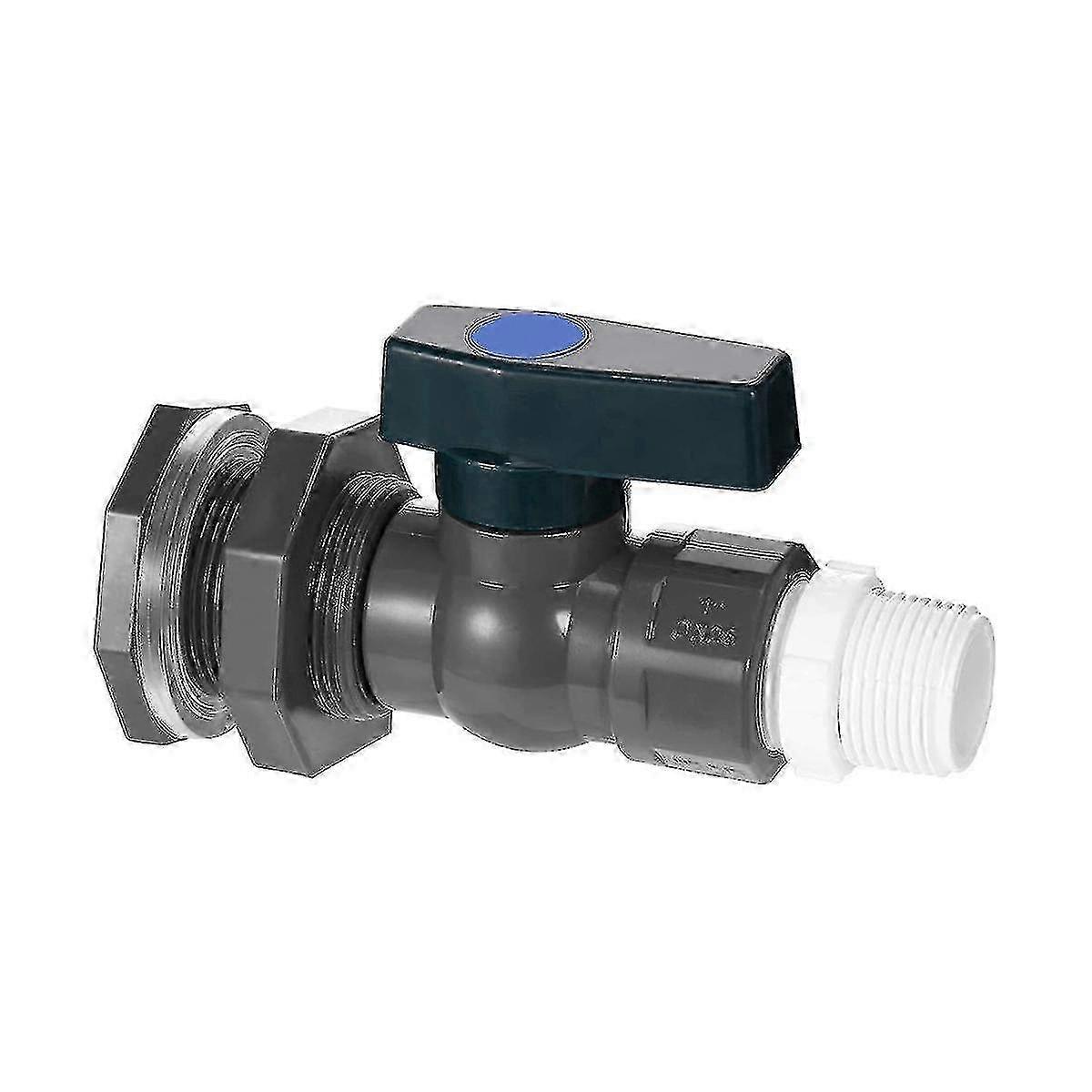 LM Pvc Regeneimer Wasserhahn Kit, 3/4 Zoll PVC Kugelhahn, Eimer Eimer Wassertank Teich Eimer Wasserhahn Ki AXA