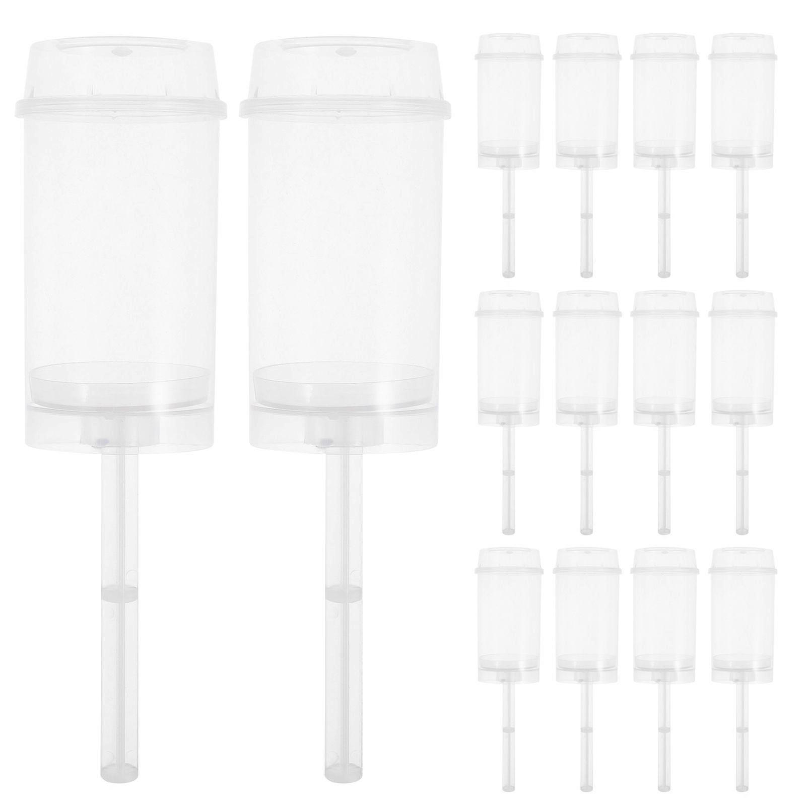 30pcs Rond Push-Up Cake Shooter En Plastique Transparent Gâteau Titulaire Push Pops Gâteau Récipient avec Couvercle
