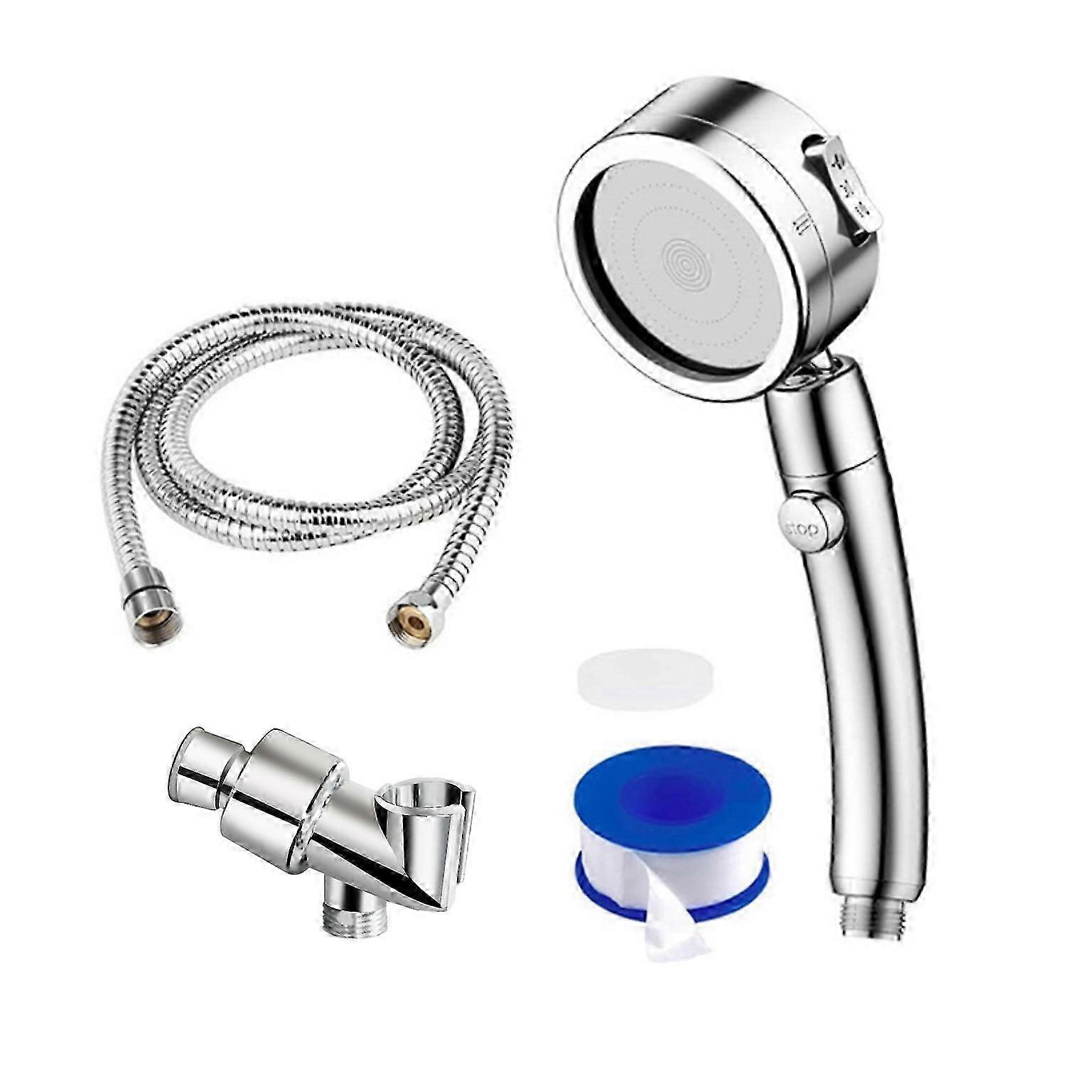 Handheld Shower Head with Pause Switch and 3 Spray Settings