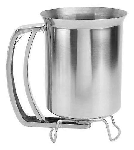 profesjonell rustfritt stål pannekake røre dispenser, 800ml