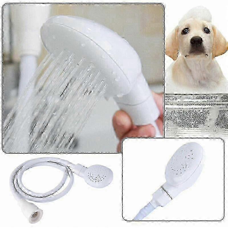300cm Push On Single Tap Bath Sink Shower Head Hose Kit For Hairdresser Pet Wt