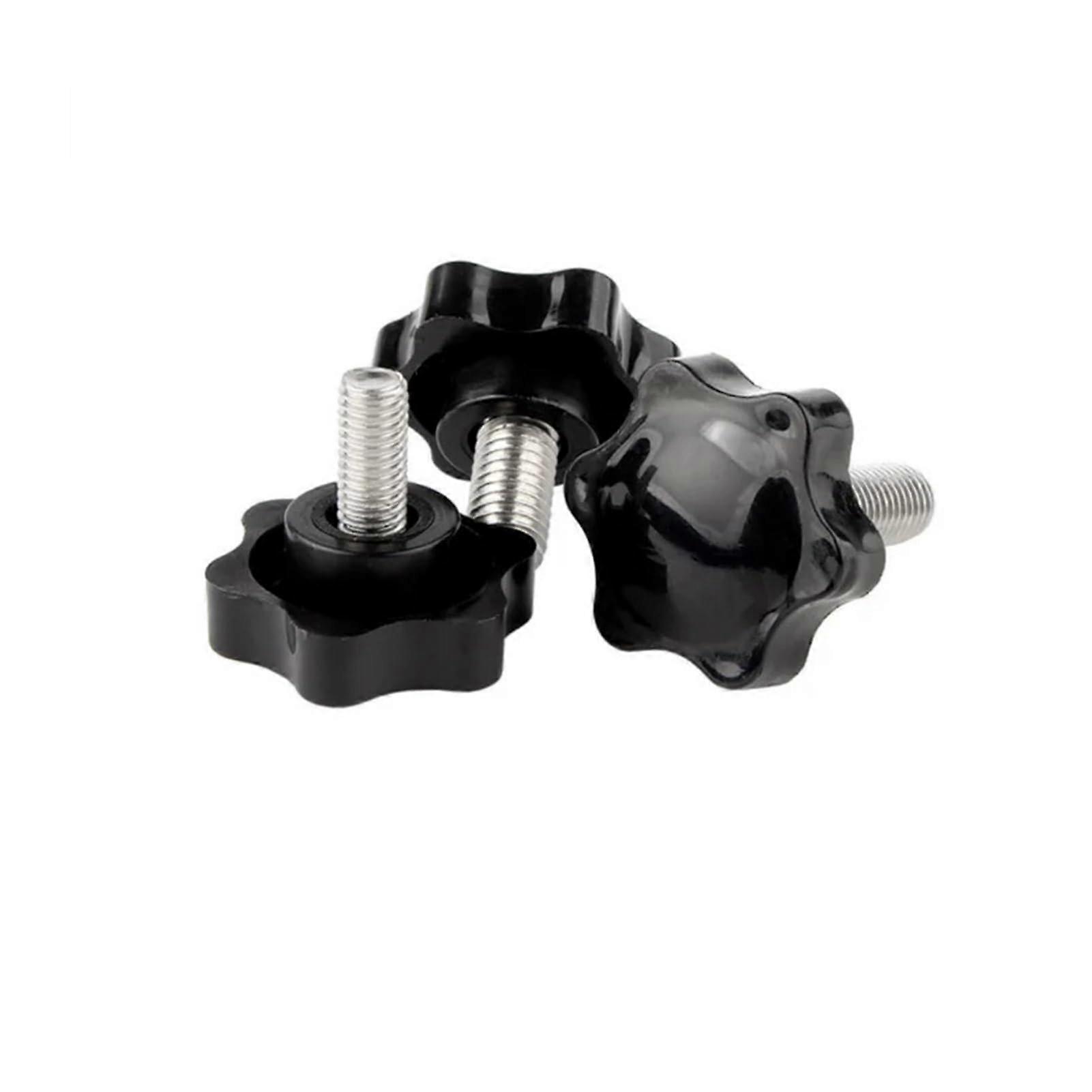 Star Shape Six-Lobe Thread Clamping Handle Bolt M6x30 Bakelite Hand Knob Tightening Screw Plastic Steel 5PCS D25