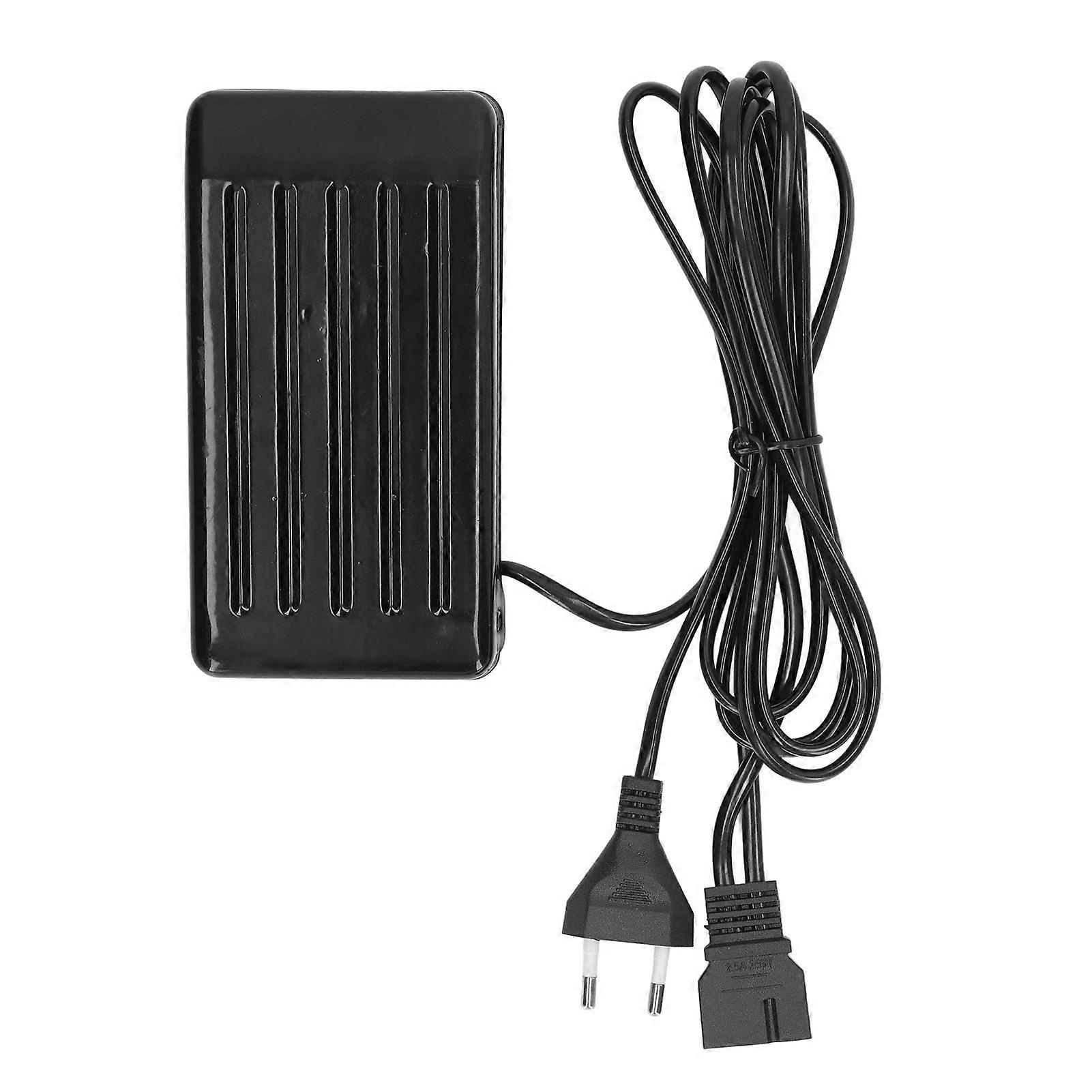 Sewing Machine Foot Pedal Prevent Slip 3 Port Black Replacement Foot Controller for Home