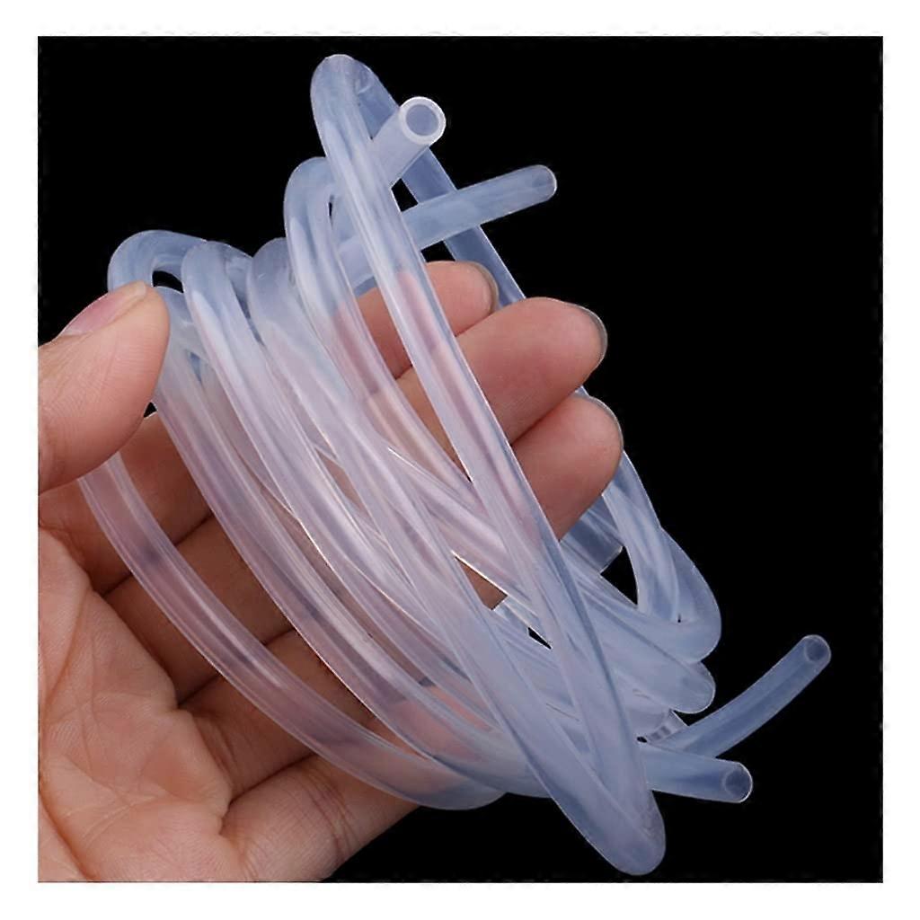 Silicone Hose 6x10 mm Food Grade Transparent Rubber Tube, 1 Meter Length, Available Sizes 2 mm to 16 mm