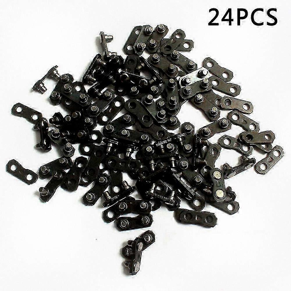 24 Sets of 325 Premade Tool Metal Tie Straps for Chainsaw Chain Connection Links and Maintenance