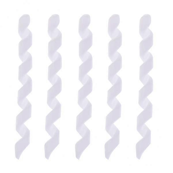 Witte fietskabelwikkels - 5 stuks