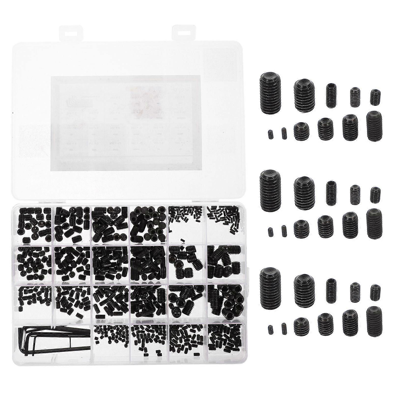 1 Set Screws Assortment Kit Internal Hex Drive Screws Set With Wrenches For Door Handles