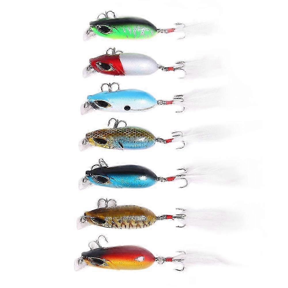 7 Stück 3D Eye Crankbait Minnow Angelköder Set