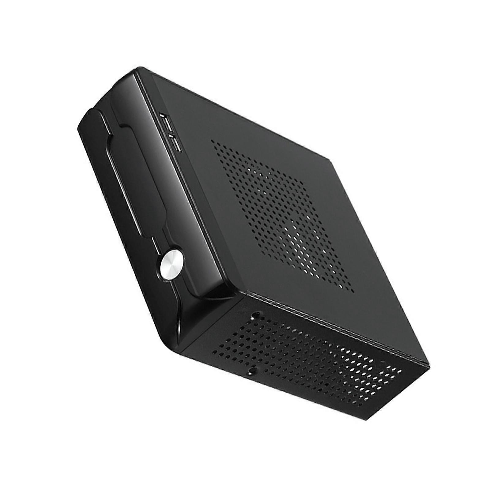 Mini ITX Case Horizontal Host Chassis Gaming Power Supply Computer Case for