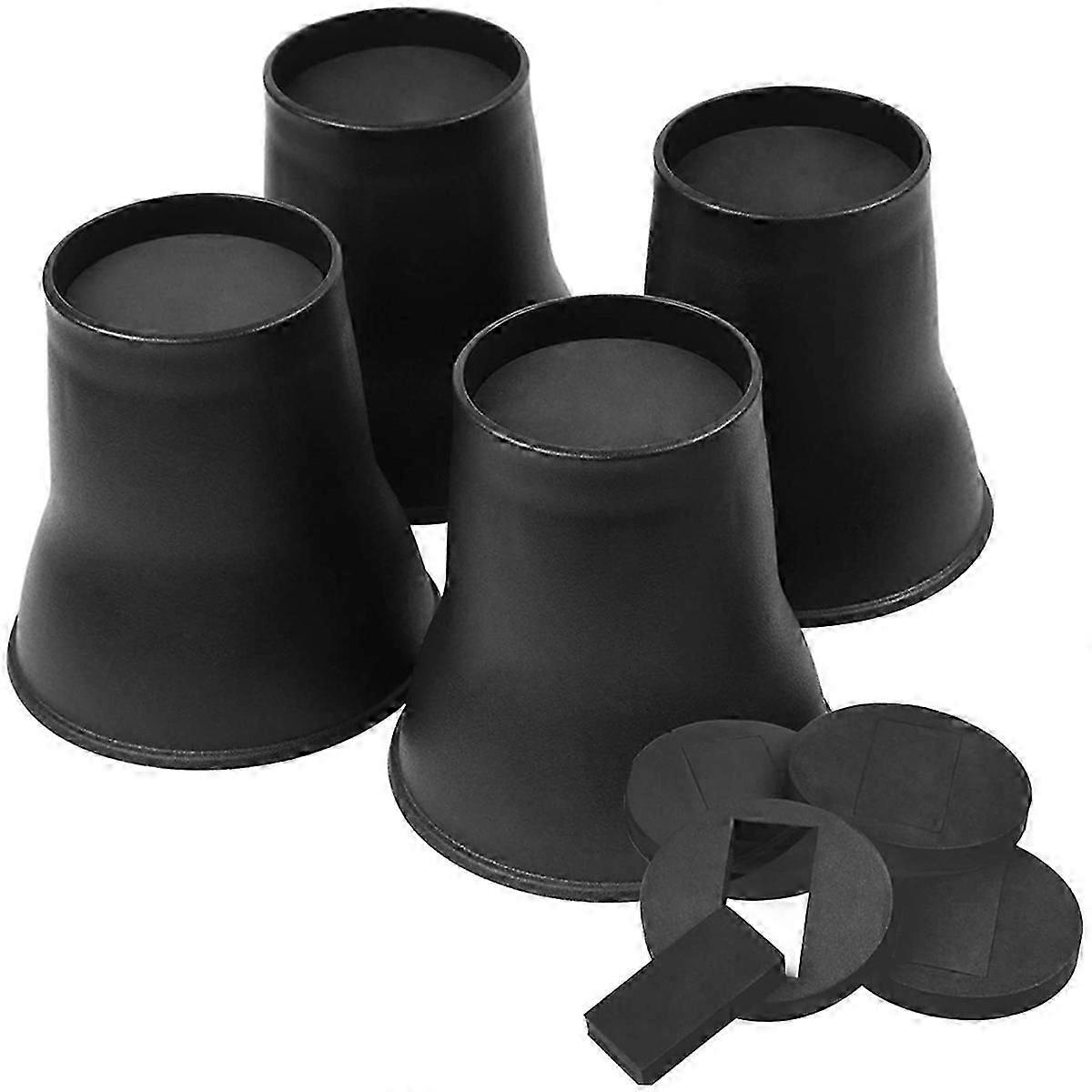 Elevadores de cama de 4 peças, 6 polegadas, elevadores de móveis redondos resistentes, elevadores de cama