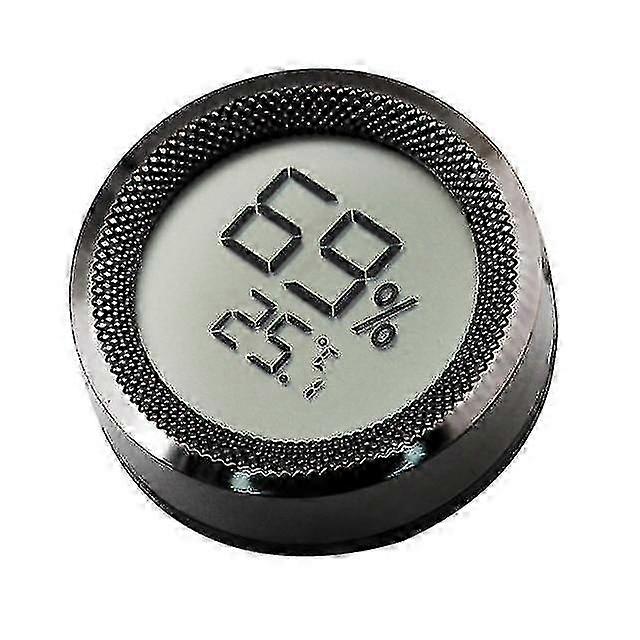 Mini Digital LCD Display Hygrometer Sensor for Cigar Humidor in Black Color