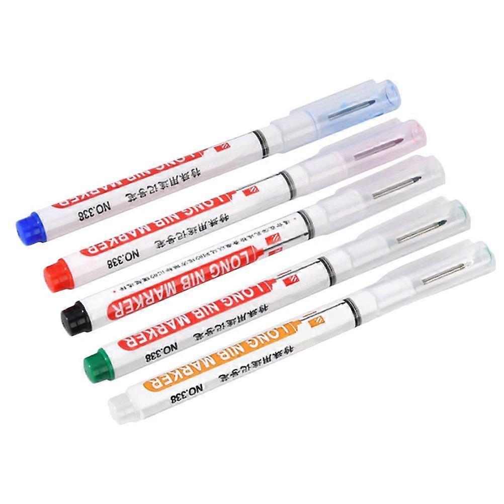 5Pcs Practical Woodworking Marker Carpenter Tools Multi Use Pen Paint Pen