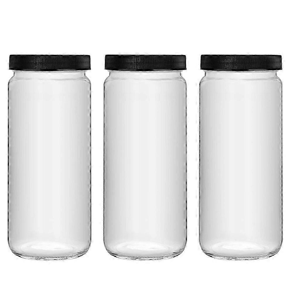 Reise-Glasflasche 500ml mit luftdichtem Deckel - Langlebiger Saftbehälter