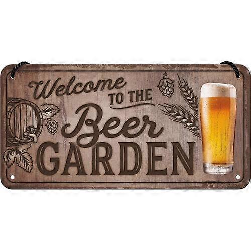 Nostalgic-Art Hanging Sign (10x20cm) - W. Beer Garden