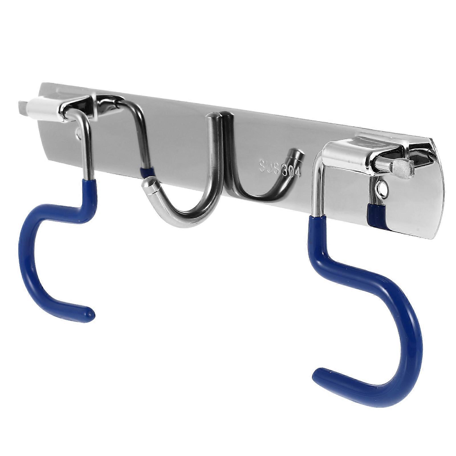 Efficient S-type Broom Holder, Sleek Metal Hook for Space-saving