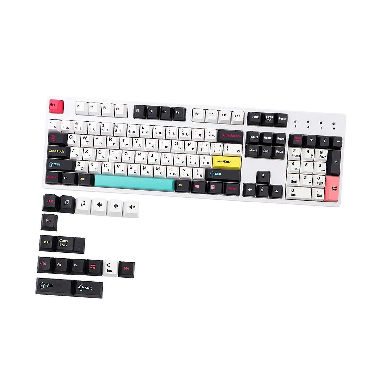 121 Keys Set DIY PBT Dye Subbed Only for Cherry Mechanical Keyboard -