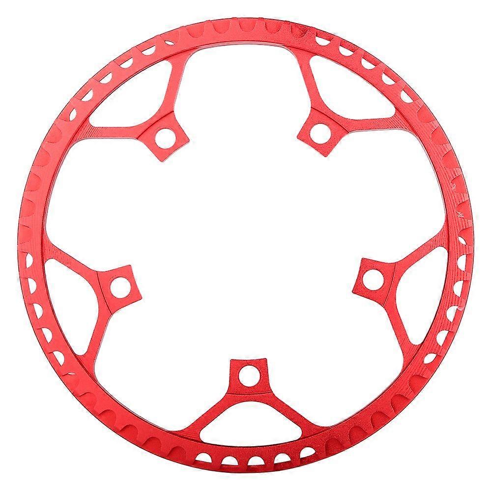 Ultimate Chaining Chain Ring Integrated Structure 53T Aluminum Alloy Crank Part for Cyclists Black (Red)