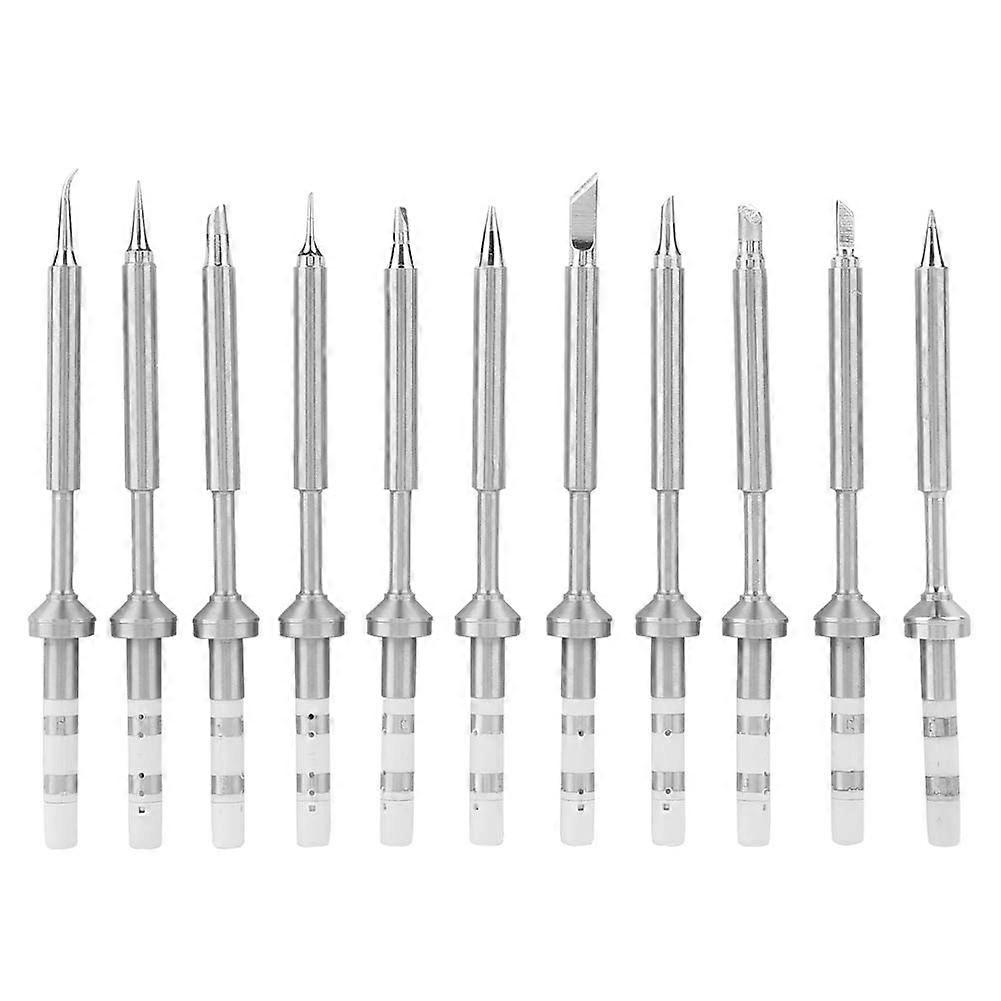 Mini Pen Soldering Iron Tips - TS100 Compatible Stainless Steel Replacement Tips 11 Pcs Set