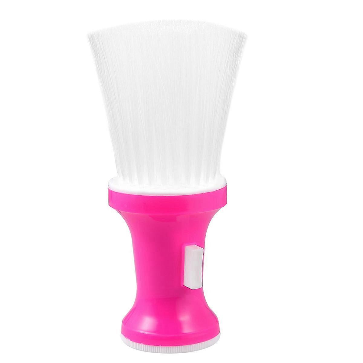 Portable Neck Duster Brush for Hairdressing Soft Hair Cleaning Tool for Salon & Home Use, Pink, Comfortable Styling & Sweep Tool