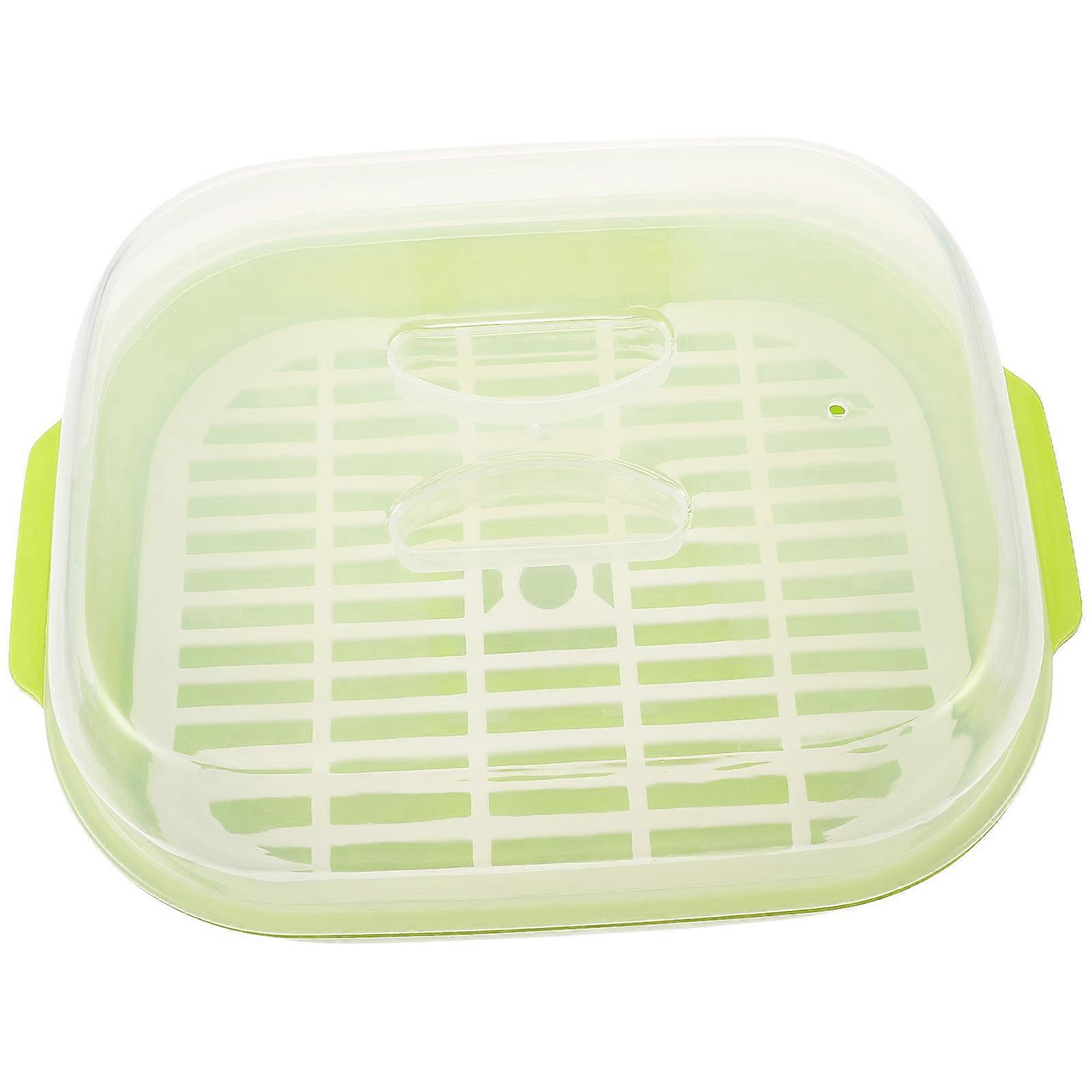 Microwave Steamer for Steamed Buns – White Kitchen Steamer with Ventilation for Efficient Cooking – Ideal for Home Use