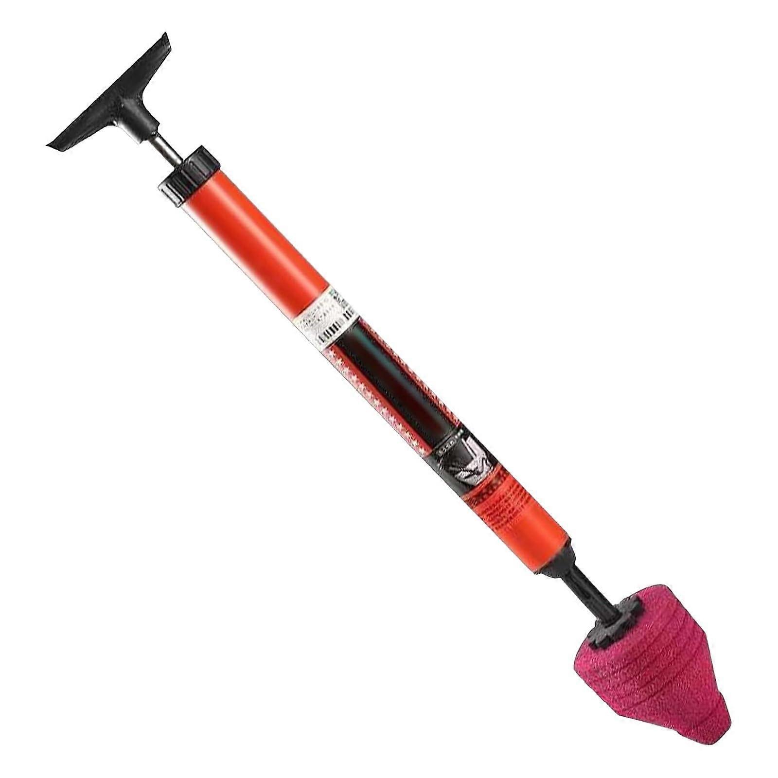 WCUnblocker WC plunger, improved for unblocking bathtubs, showers, dra (red)