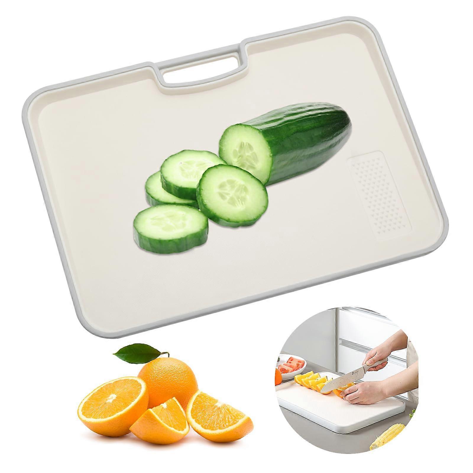 Chopping Board, DoubleSided, Plastic, NonSlip, BPA Free, Thick, 30x22cm