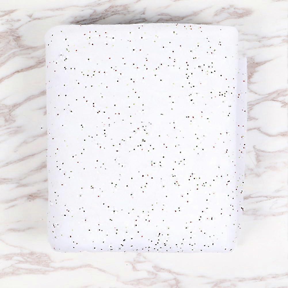 Artificial Snow Blanket for Indoor Christmas Scenes, 100% Polyester, Soft White, Ideal for Holiday Decorations in Various Settings