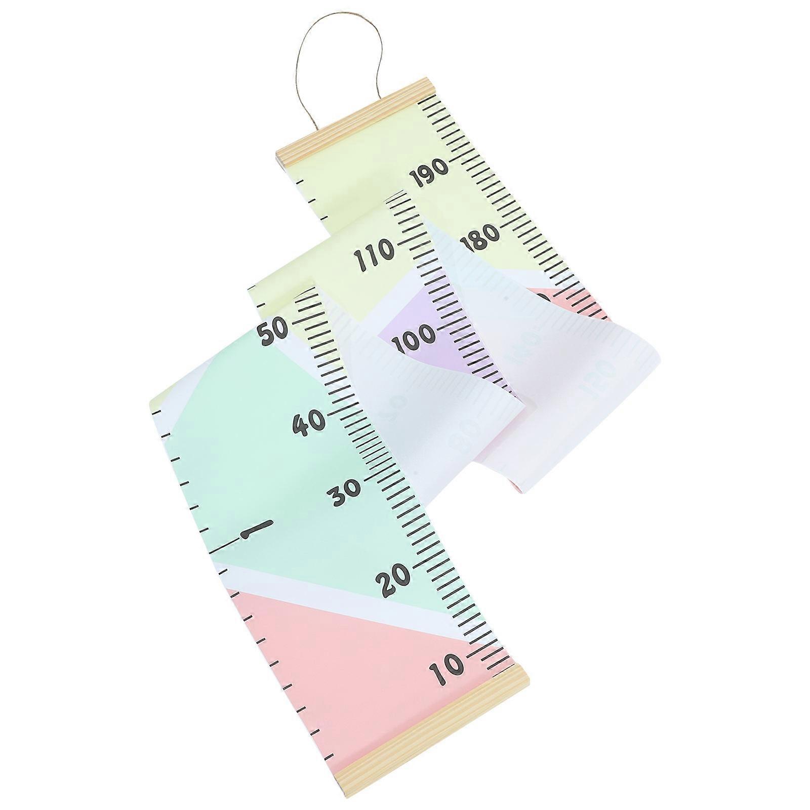 Canvas Hanging Growth Chart Toddler Height Growth Tracking Nordic Minimalist Style 200.00X20.00X1.50cm 1Set