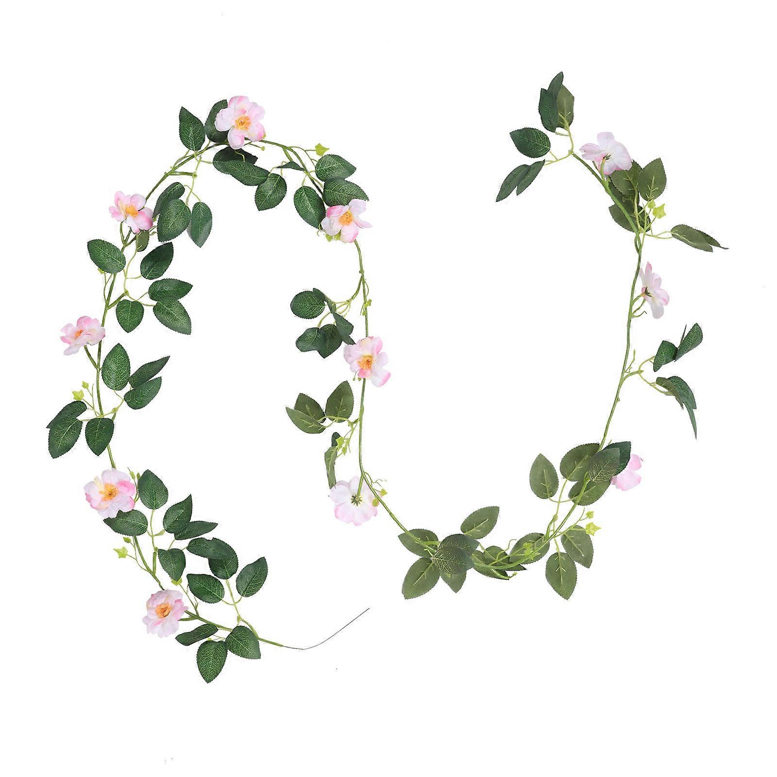 リアルな人工桜の花の装飾エアコンパイプラッピング結婚式の休日のホームオフィスの隠蔽のための偽の花のつる装飾