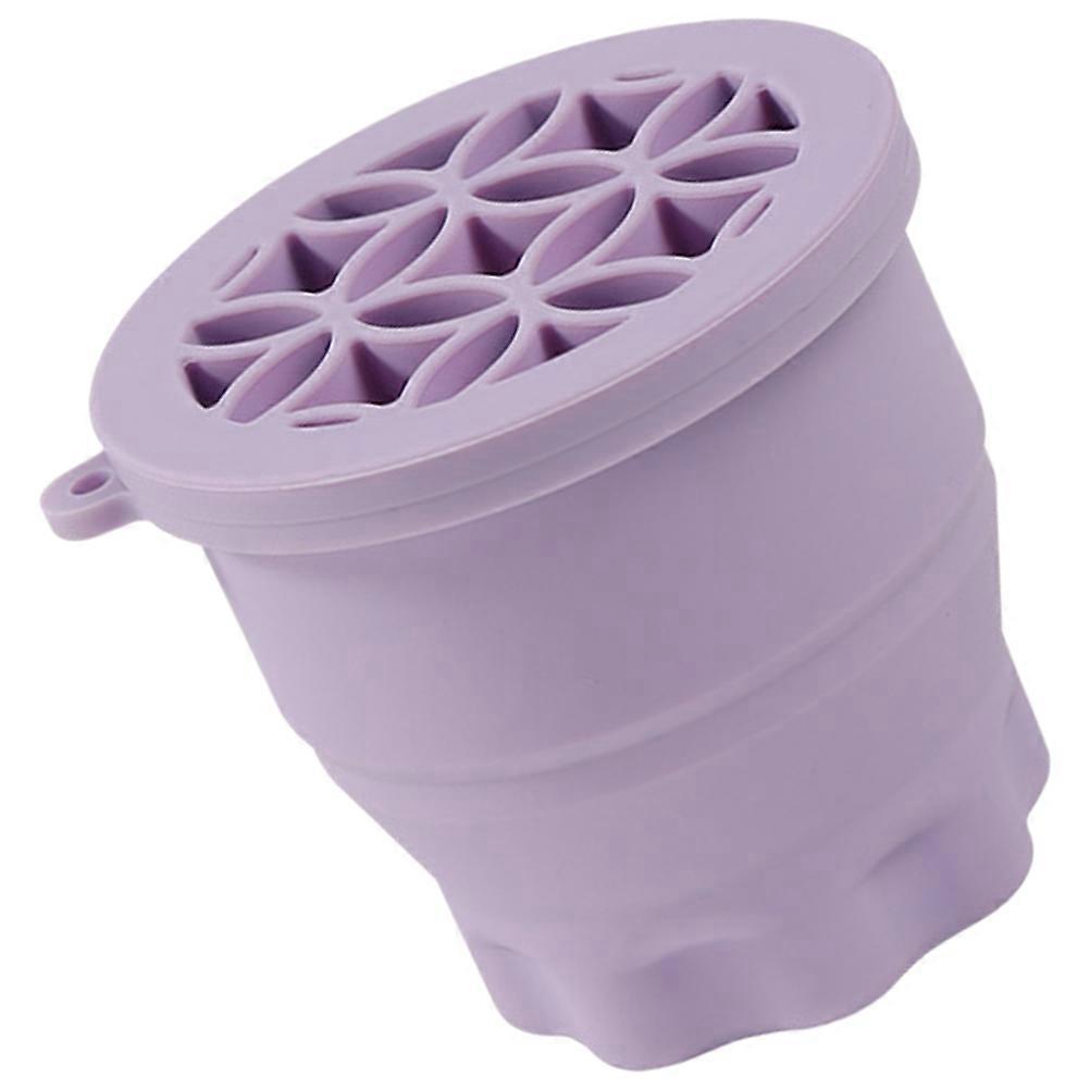Silicone Makeup Brush Cleaning Mat and Bowl with Convex Surface for Gentle Brush and Sponge Cleaning, Compact Design for Easy Storage and Repeated Use