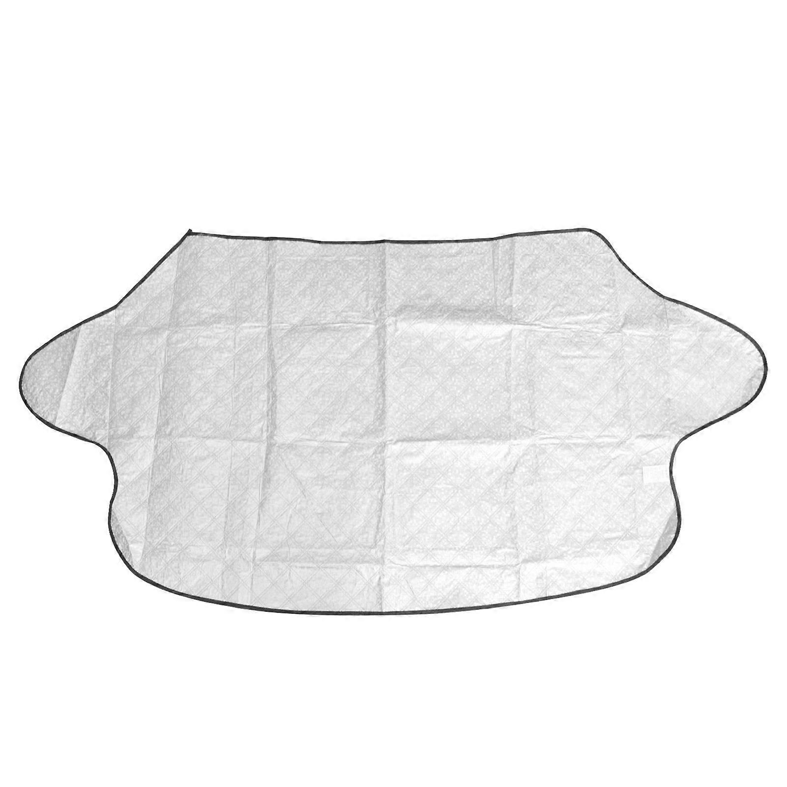 Car Auto Foldable Windshield Sunshade, Silver Thickened UV Protection Heat Reflective Sun Visor for Easy Installation and Year Round Use