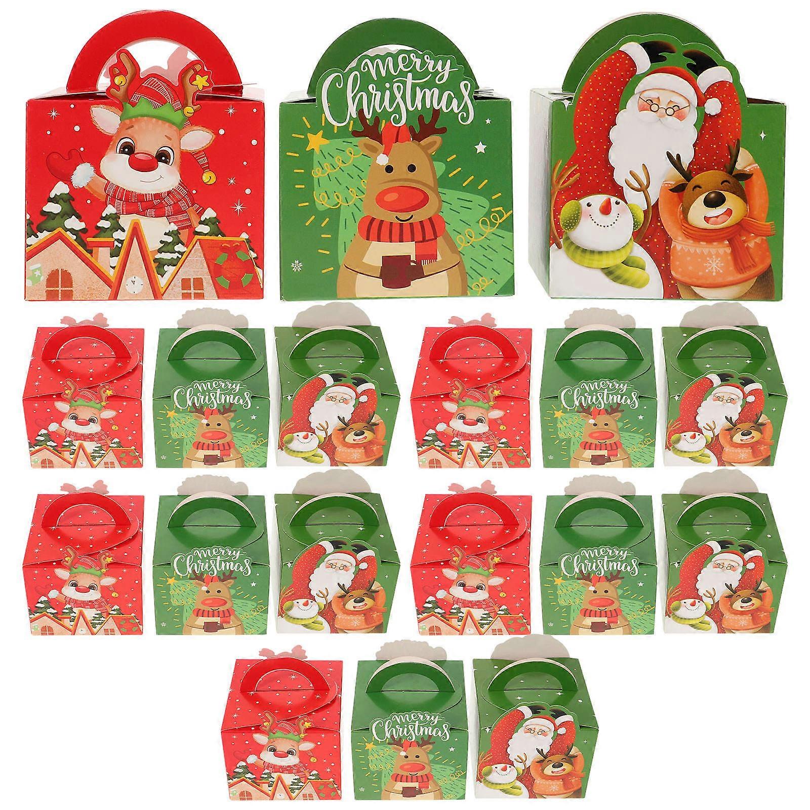 Small Box Paper Jewelry Box Christmas present Giving Storage Container 13x9.5x9.5cm High-End Atmosphere 20Set