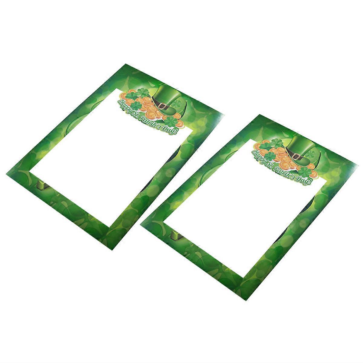 Patricks Day Photo Props Picture Props Patricks Day Decor Handheld Photo Props 2Set