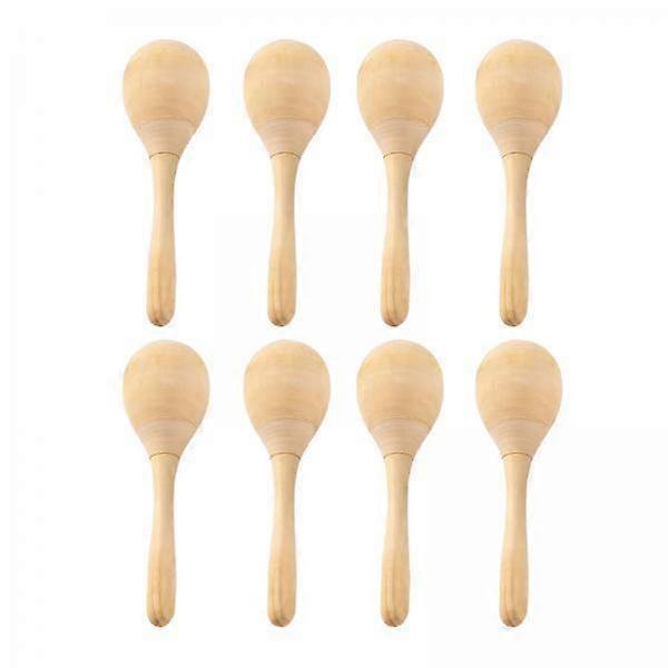 2 x 8x træ Maracas mini hånd percussion rangler til