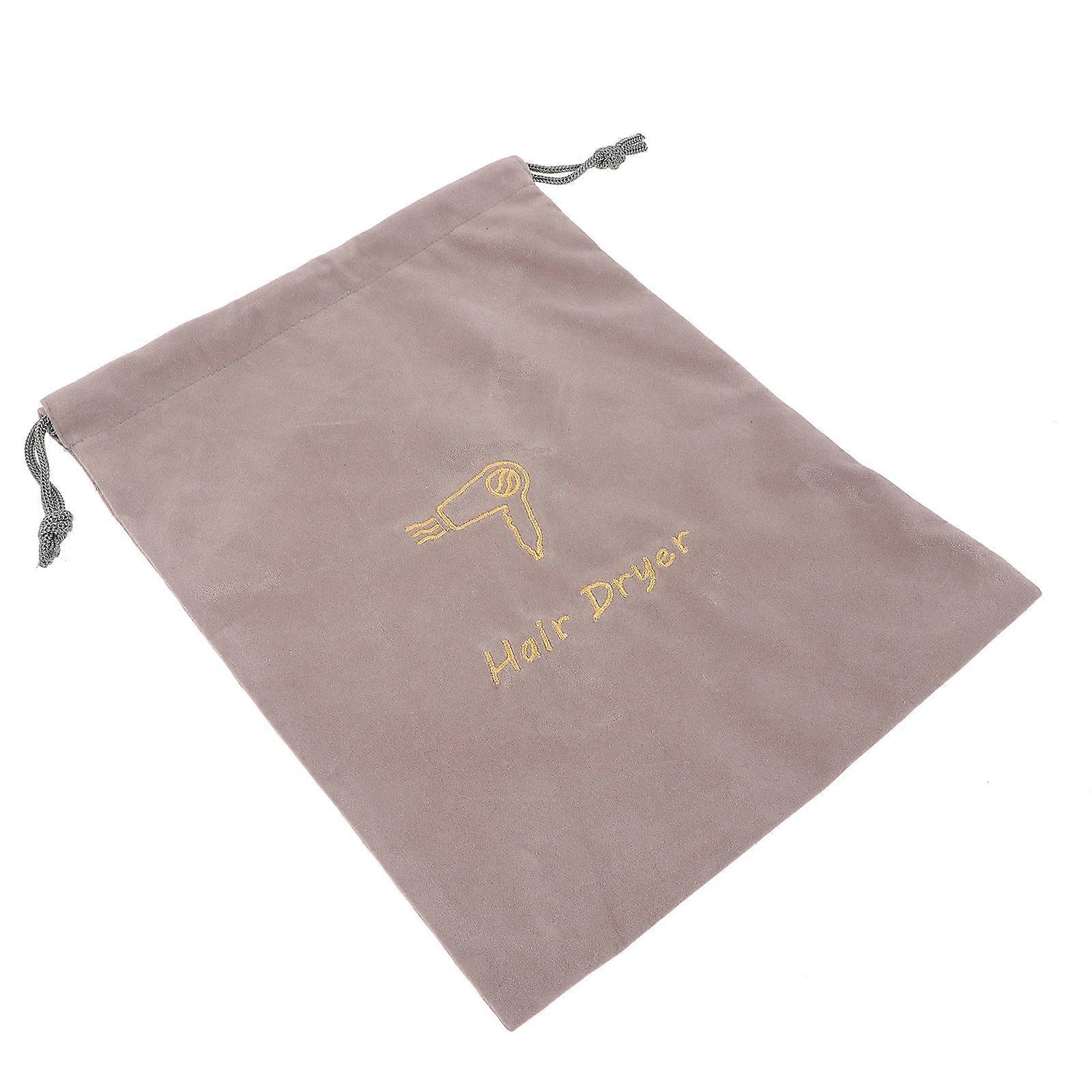 Portable Drawstring Hair Dryer Bag for Travel, Durable Fabric Pouch with Convenient Closure for Hair Tools at Home, Hotels and On the Go Use