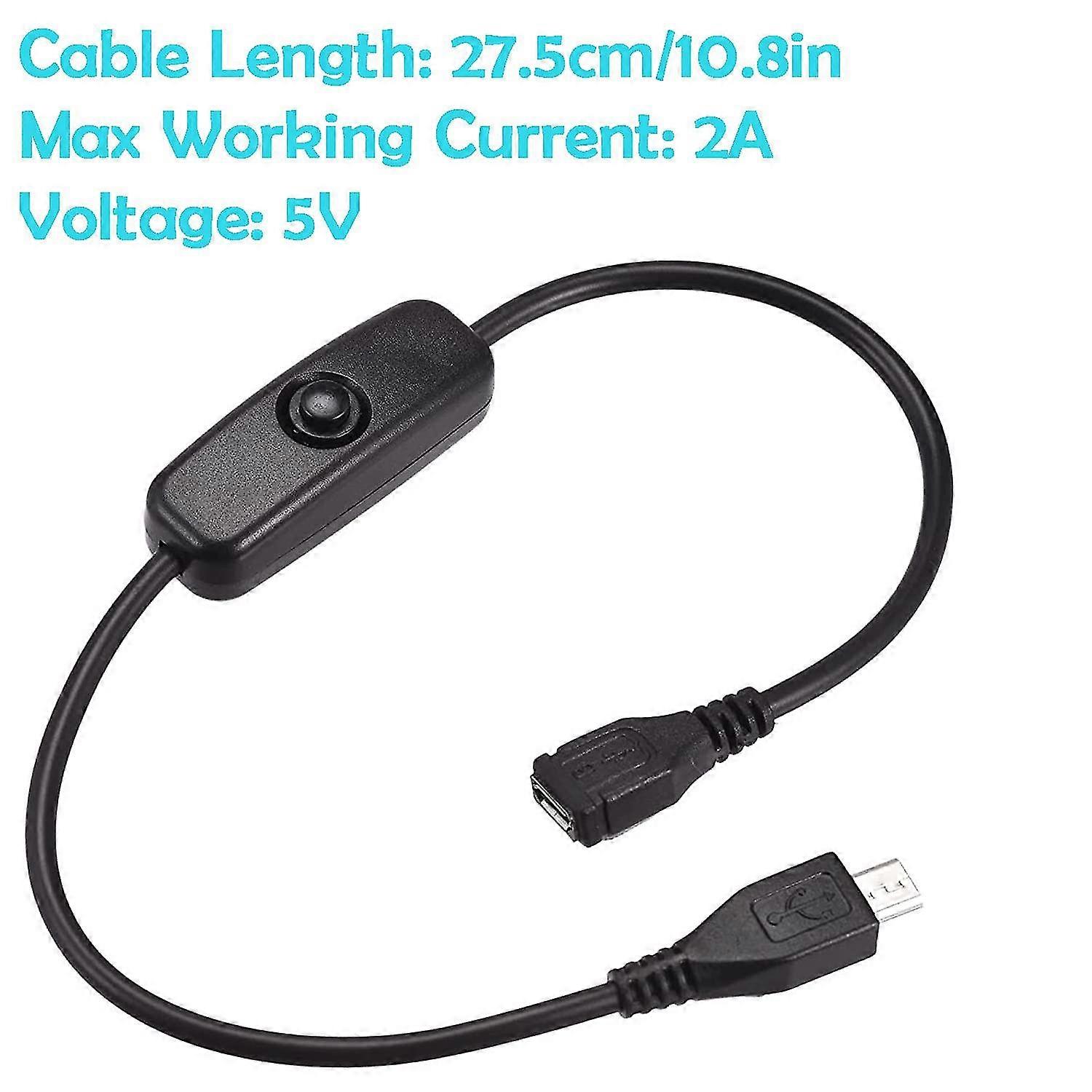 Raspberry Pi Power Switch Set - Micro USB, Fits Multiple Models