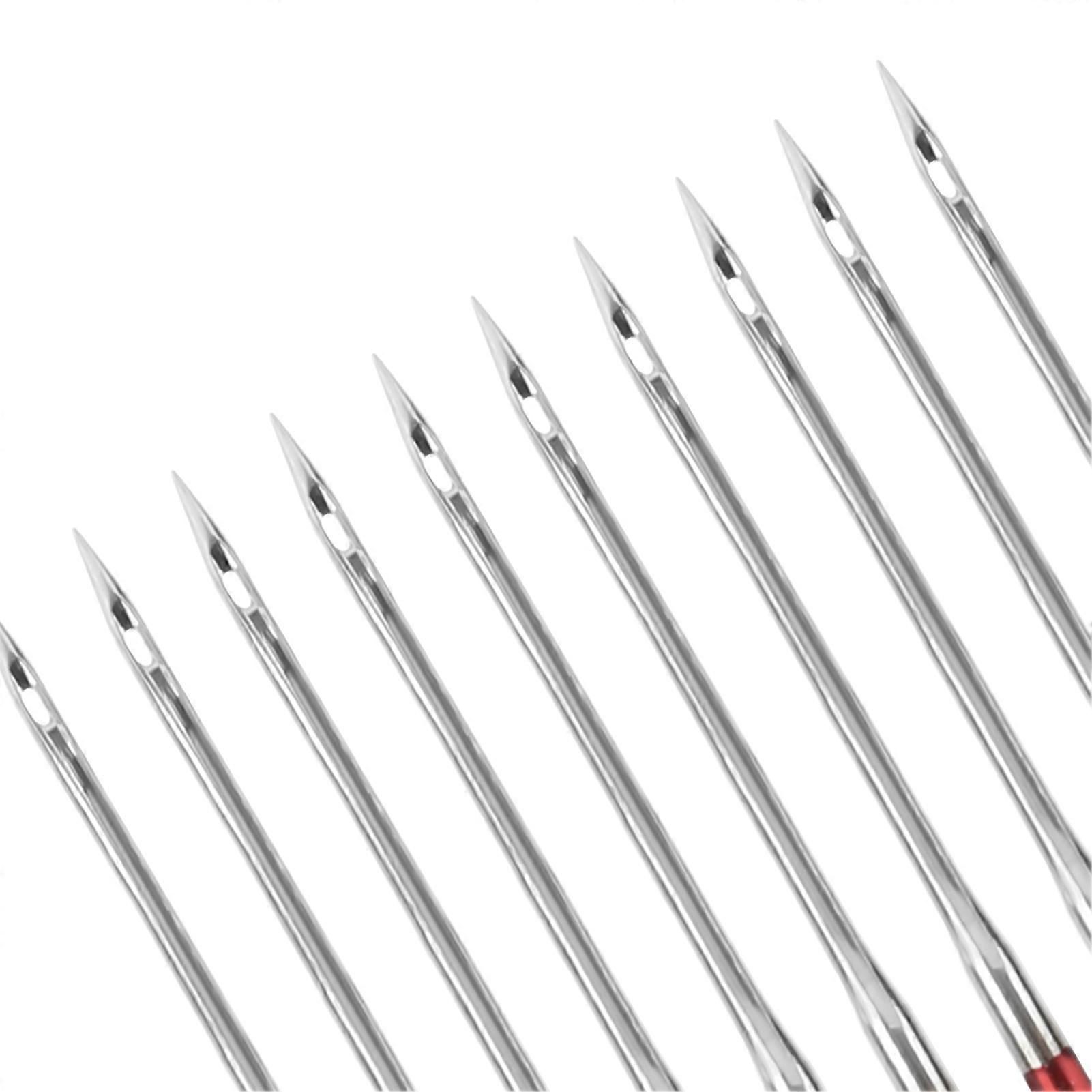 50 Pcs Alloy Sewing Machine Needles Colorful Shank Anti-Jump Thread Tip Needle Replacement