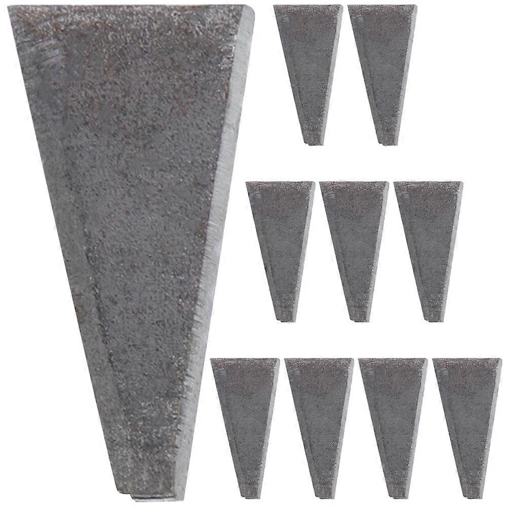 10pcs Axe Wedge Carbon Steel Axe Fixing Wedge Axe Repair Tool Hammer Accessory Size S