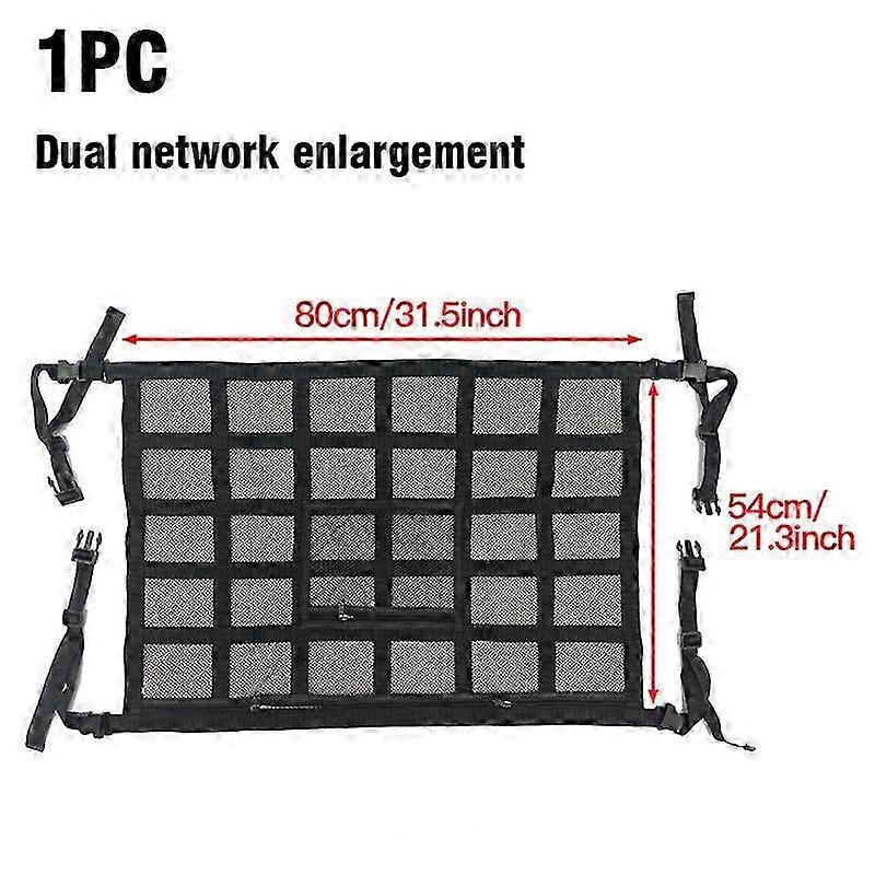 Car Roof Bag Interior Cargo Net Breathable Mesh Stowing and Tidying Auto Interior Storage Pocket
