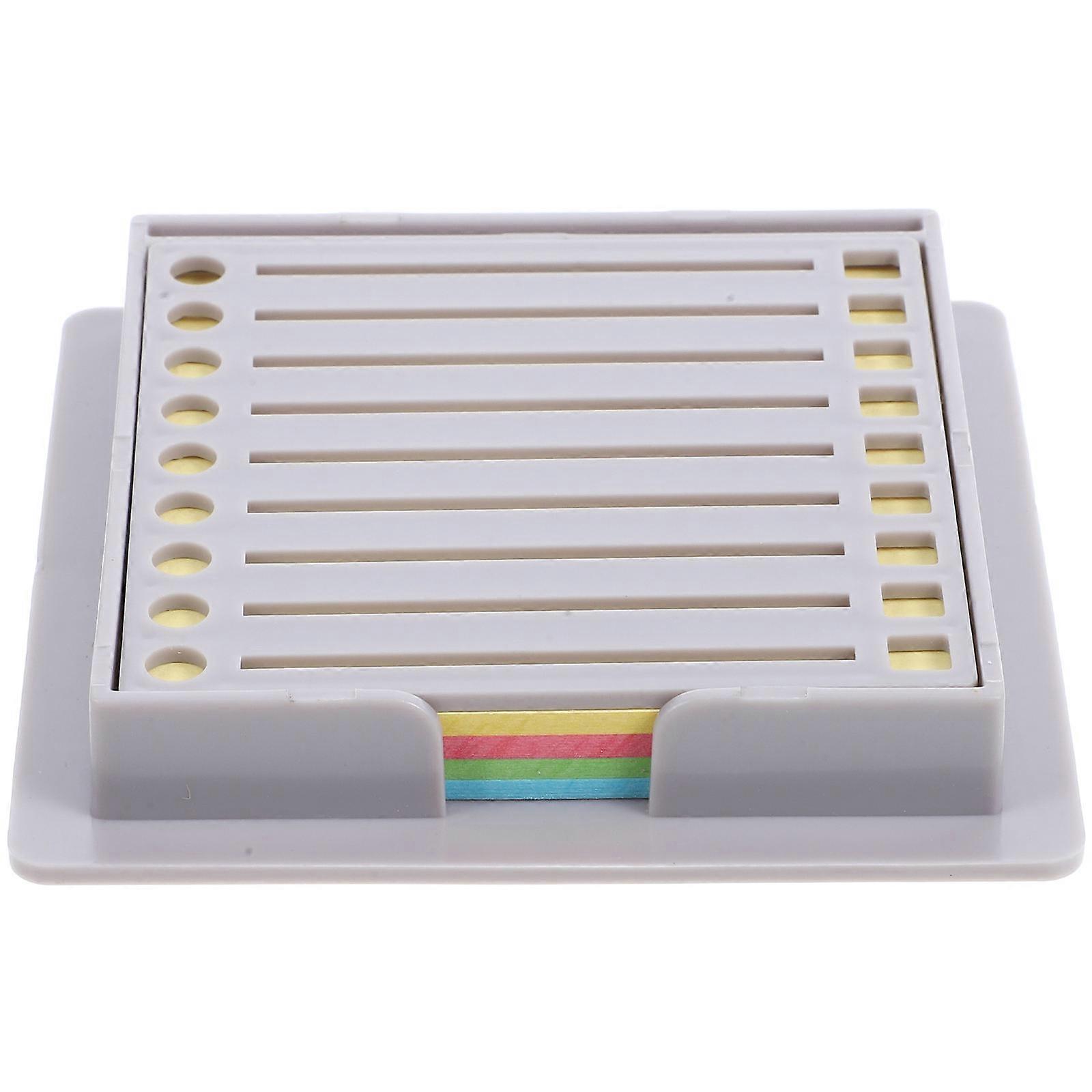 Note Holder Box Convenient Cards Organizer Sleek Design Rectangular Abs Business Supplies Office Use 1Set