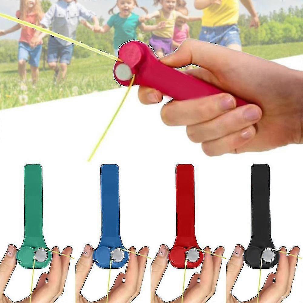 Handheld Funny Electric Toy with Rope Launcher Propeller Thruster