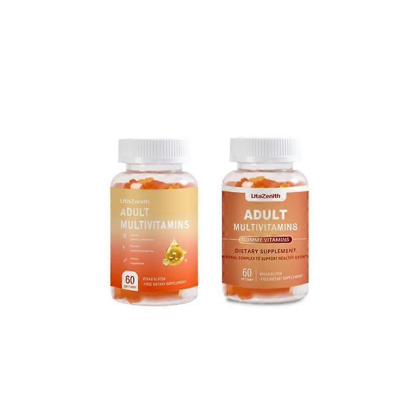 Multiple vitamin gummies, dietary supplements, containing vitamin B2, combination pack