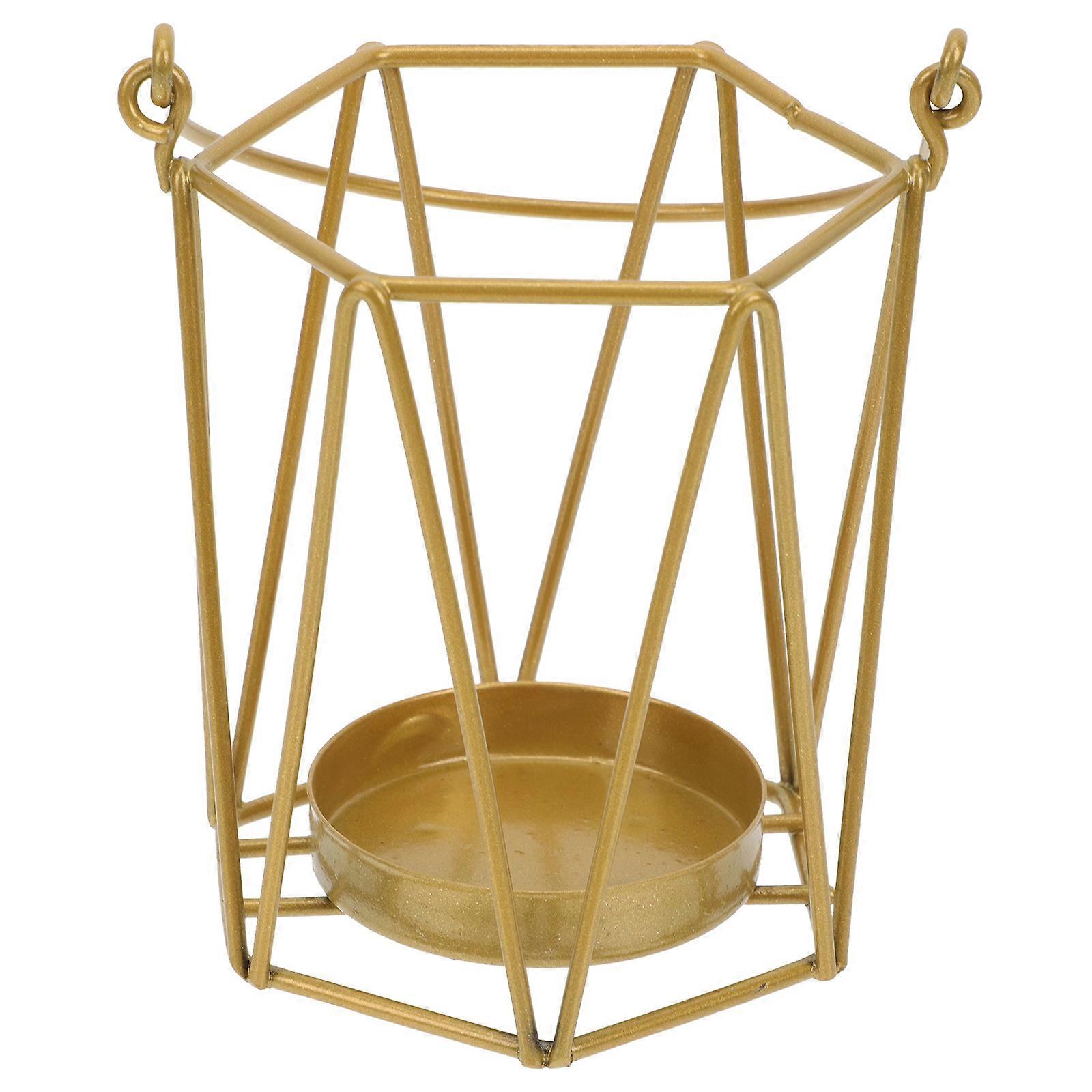 Geometric Tealight Holder Iron Candlestick Decorative Home Decoration 1Pack