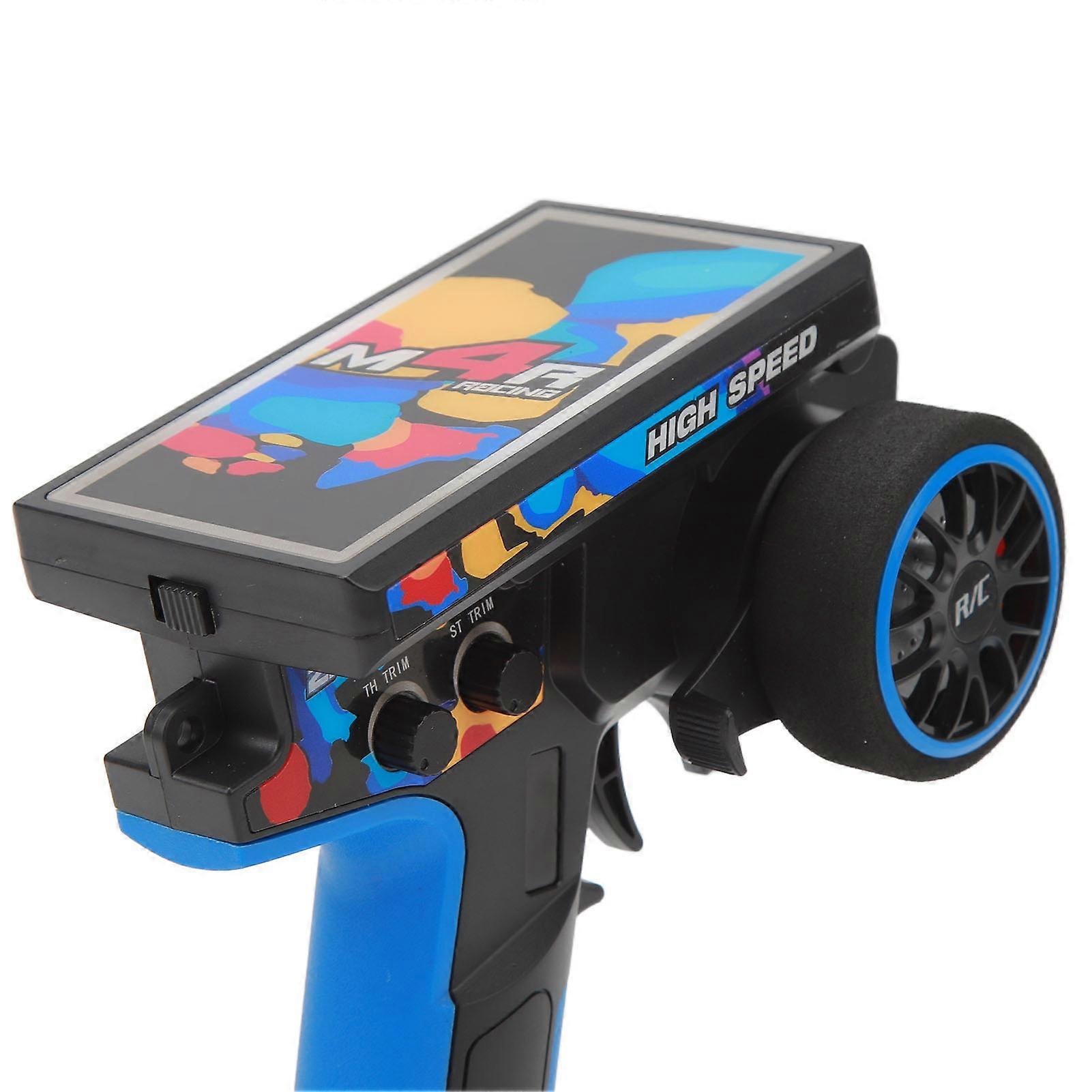 RC Transmitter RC Car Radio System Remote Controller Transmitter for WLToys 124017 124016 144010 104072 124007 Blue and Black