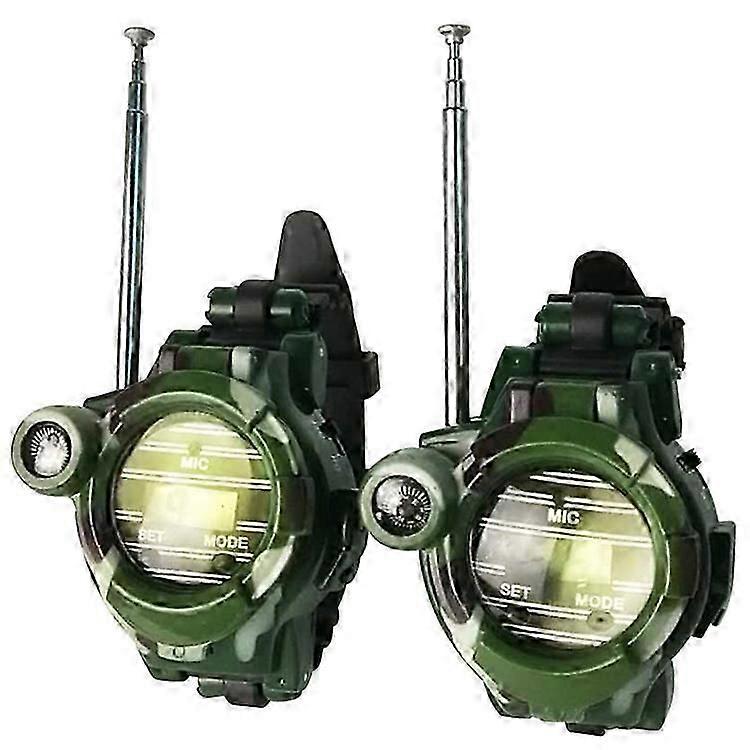 NewWalkie Talkies Ure Legetøj Til Børn 7 I 1 Camouflage 2-vejs Radioer Mini Walky Talky Interphone Ur Børn Legetøj