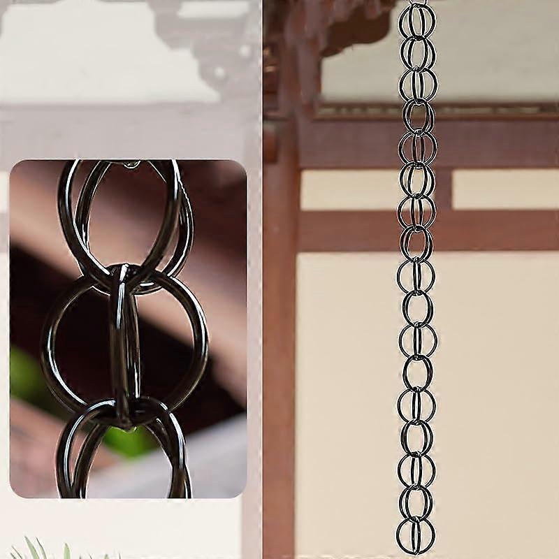 Rain chain, rain guide chain to downspout, roof rainwater diverter (300cm)