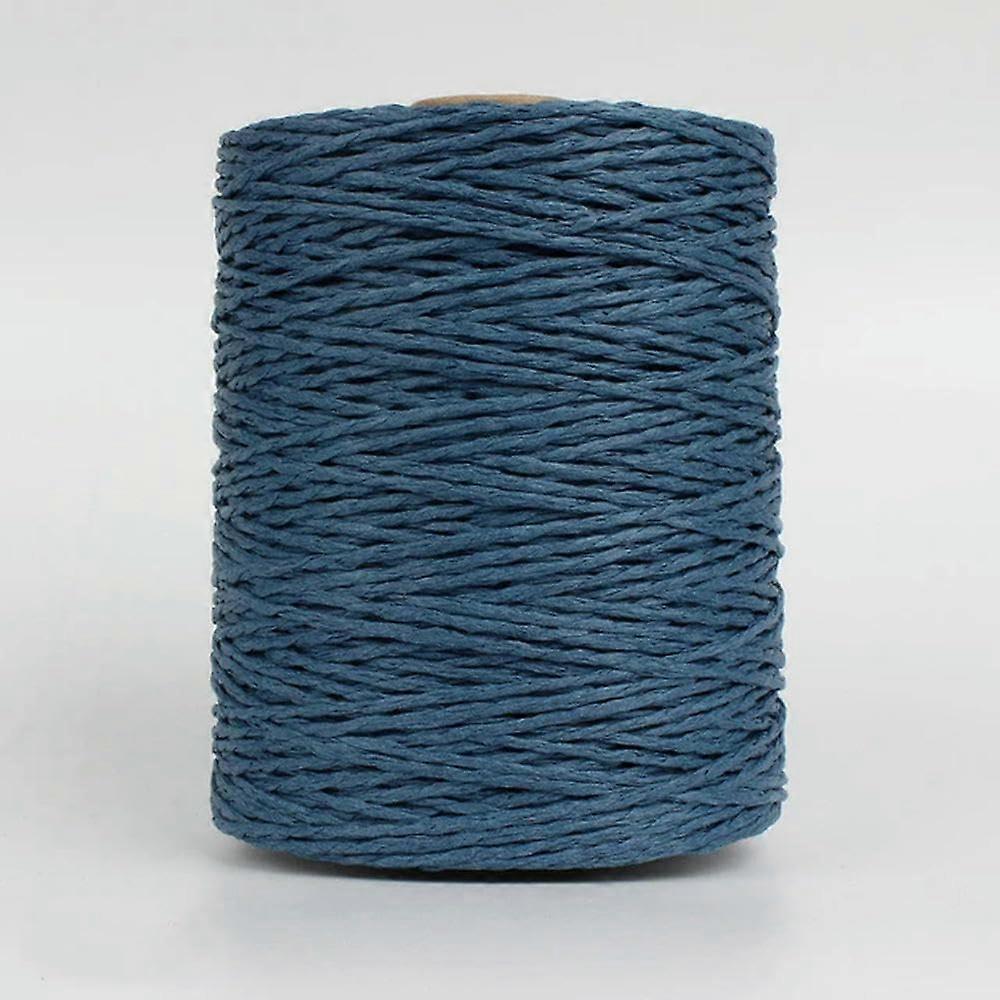 Natural Bast Strings 280m Roll, Eco-Friendly Straw Yarn for Knitting, Crocheting, Crafting Bags, Hats, Cushions, and Baskets