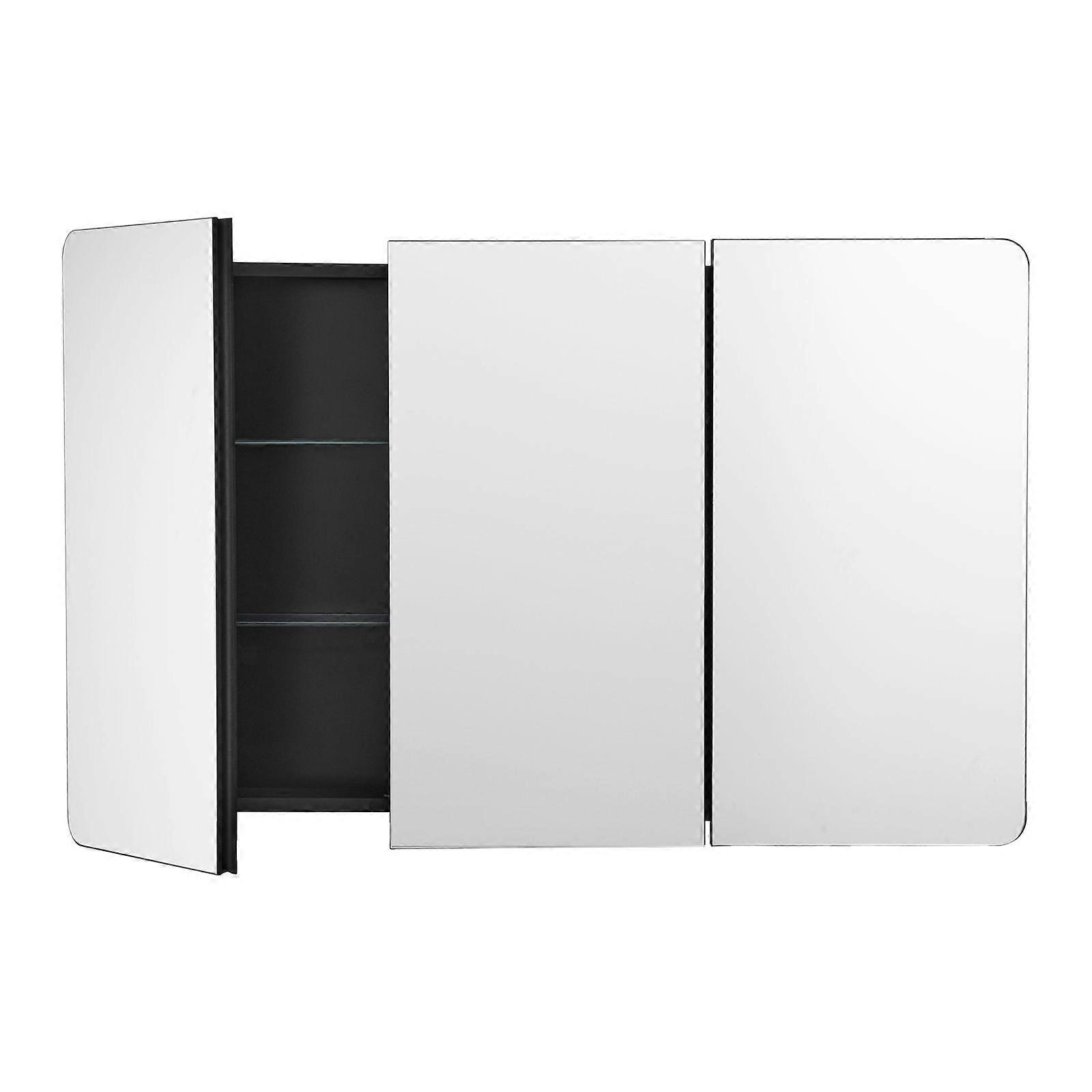 Succebuy Medicine Cabinet 25.5 x 40 inch Medicine Cabinet for Bathroom with Mirror Aluminum Frame 4-