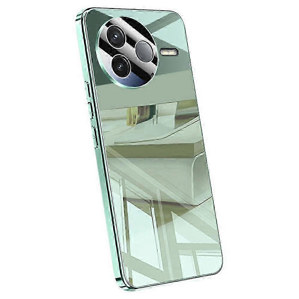 For Compatible Brand 5G Case Electroplating PC Phone Back Cover with Camera Lens Protector